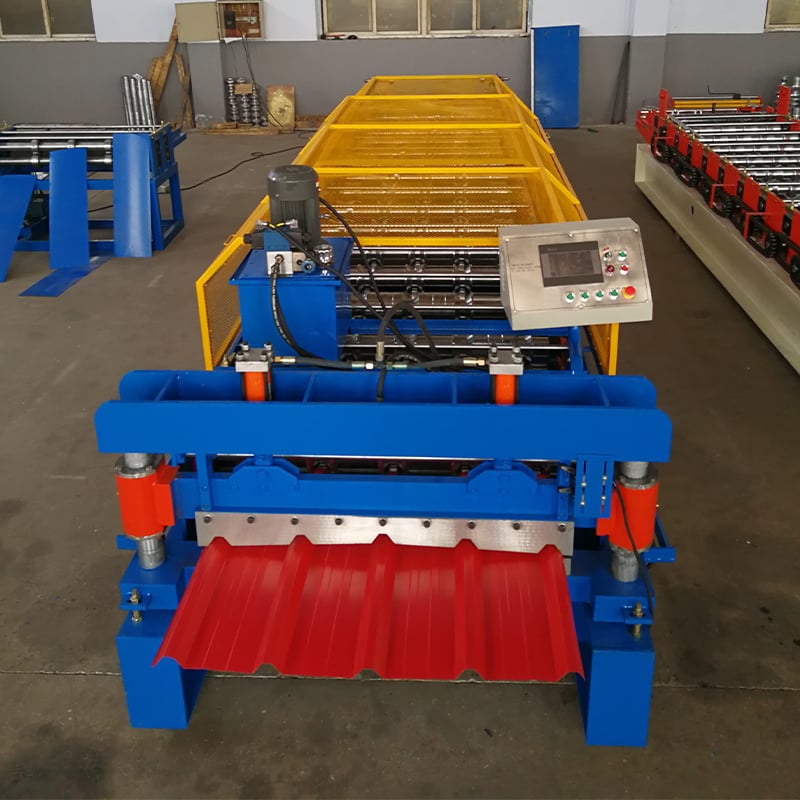 Trapezoidal Roof Sheet Roll Forming Machine