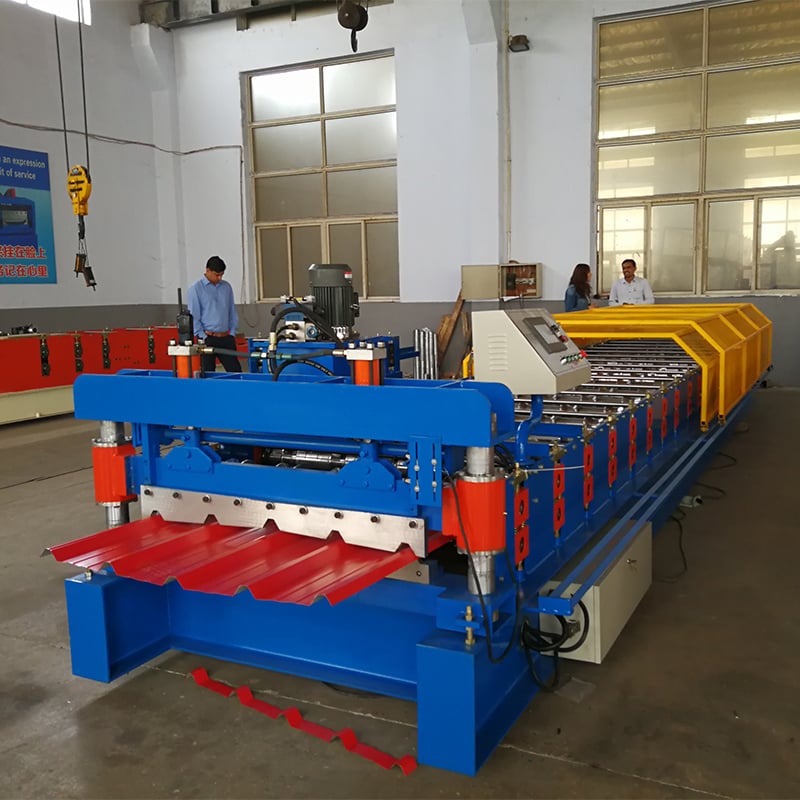 Trapezoidal Roof Sheet Roll Forming Machine