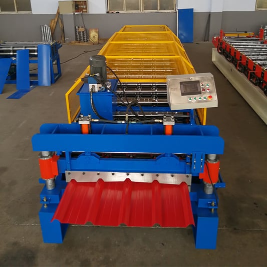 Trapezoidal Roof Sheet Roll Forming Machine